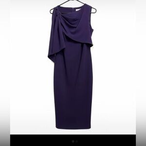 Calvin Klein Deep Purple Midi Dress
